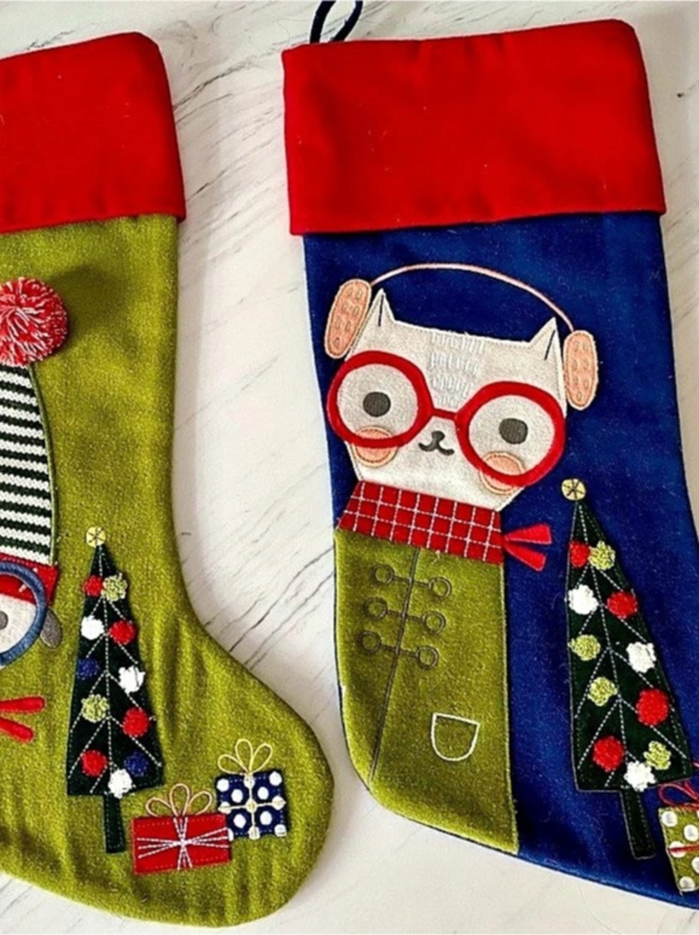 The Company Store Felt Holiday Stockings